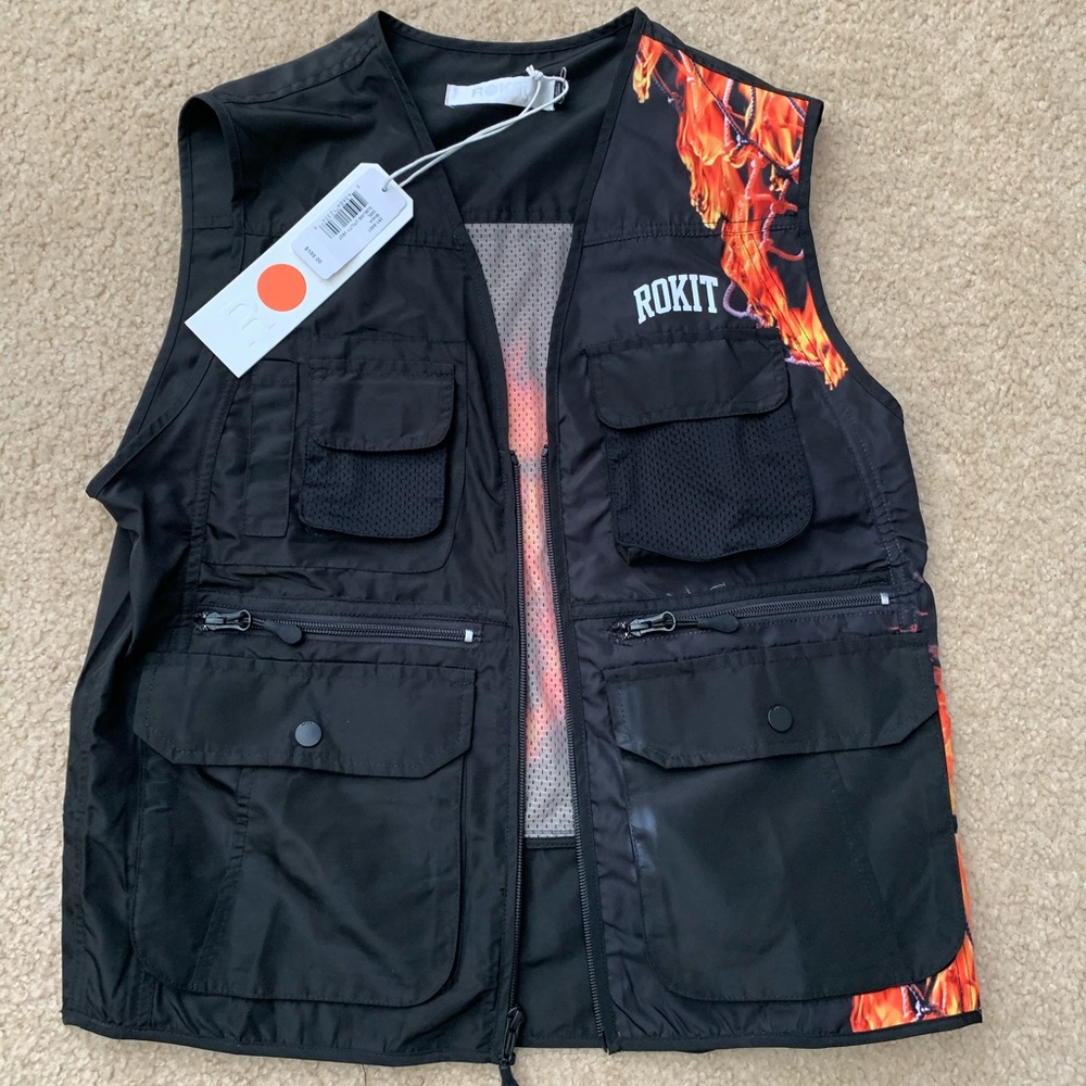 New- Rokit Sublime Utility Vest Black